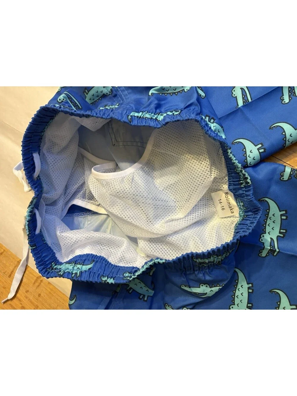 Rolimaka 3 Pack Boys 14/16 Swim Trunks Mesh Lining SPF/UPF 50+ Board Shorts